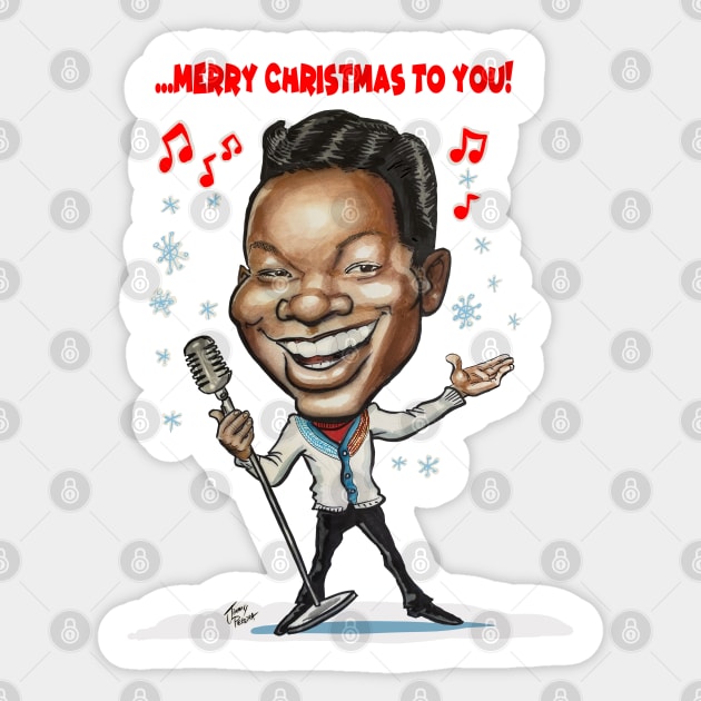 Nat King Cole Christmas Song Sticker by Jimmy’s Cartoons